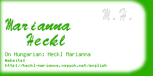 marianna heckl business card